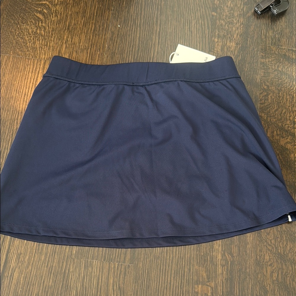 Sporty & Rich Dark Blue Skirt with White Trim - Picture 2 of 3